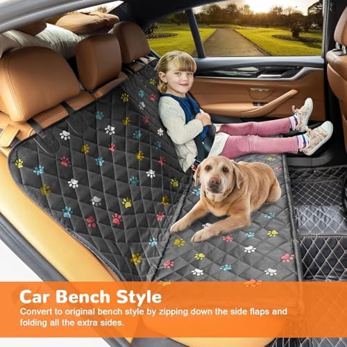 URPOWER XL Dog Seat Cover for Full-Size Truck Back Seat, Waterproof Hammock - Image 3