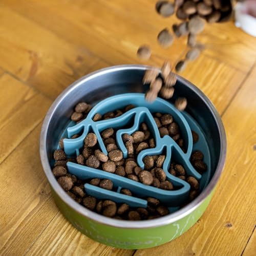 Wilderdog Slow Feeder Bowl – Non-Slip Dish for Fast-Eating Dogs – Promotes Healthy Digestion & Mealtime Enrichment – Adventure-Ready & Top Rack Dishwasher Safe - Fits Bowls with a 7+ Inch Diameter - Image 4