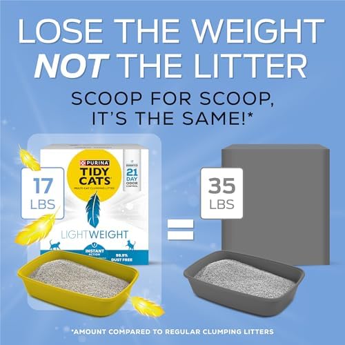Purina Tidy Cats LightWeight Instant Action Cat Litter, 17 lb - Image 2