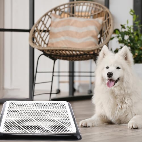 Mifoci Dog Pee Pad Holder Potty Tray Portable Dog Litter Box Toilet Training for Indoor Outdoor Small Medium Large Pet Puppy(Black,25.59 x 18.9 Inches,1 Pcs) - Image 7