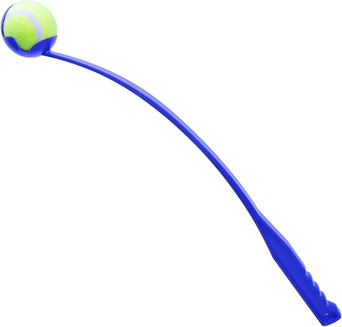 HQ Large Fetch Ball Launcher in, Elevate Playtime Fun with This Pet Ball Thrower/Best Tool for Pet’s Playtime (Blue)