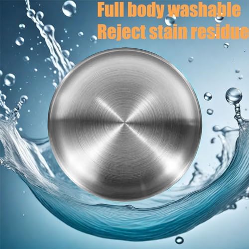 Whisker Fatigue Cat Bowl, Shallow Food Dish Stainless Steel for Cats, 2 Pcs - Image 4