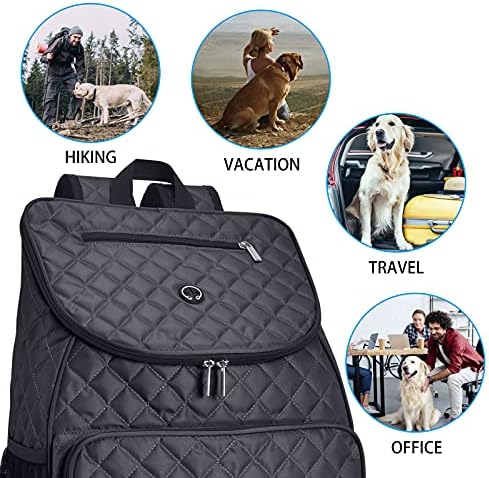 BAGLHER 丨Dog Travel Bag,Airline Approved Pet Supplies Backpack, Dog Travel Backpack with 2 Silicone Collapsible Bowls and 2 Food Baskets. - Image 5