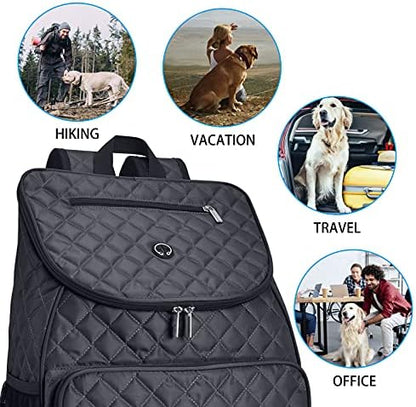 BAGLHER 丨Dog Travel Bag,Airline Approved Pet Supplies Backpack, Dog Travel Backpack with 2 Silicone Collapsible Bowls and 2 Food Baskets. - Image 5