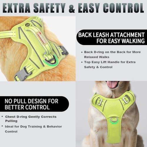 BARKBAY Dog Harness for Large Dogs No Pull Dog Vest ID Tag Pocket - Image 3