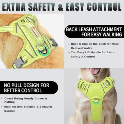 BARKBAY Dog Harness for Large Dogs No Pull Dog Vest ID Tag Pocket - Image 3