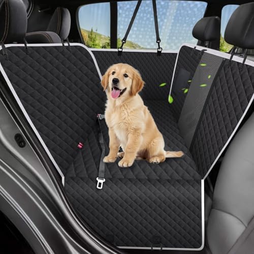 Meolsaek Dog Car Seat Cover, Mesh Window Hammock Back Seat Cover for Dogs by Meolsaek