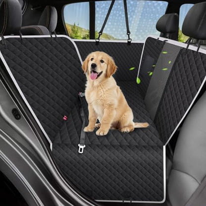 Meolsaek Dog Car Seat Cover, Mesh Window Hammock Back Seat Cover for Dogs by Meolsaek