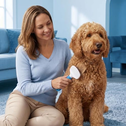 Poodle Pet Slicker Brush - For Dogs, Cats, and Rabbits - Removes Matted Fur, Knots, and Loose Hair - Suitable for Grooming Doodles and Goldendoodles with Short or Long Hair - Image 7