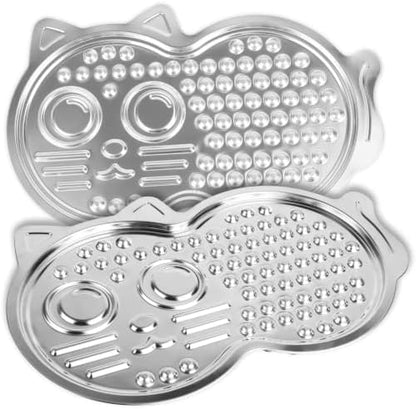 Vivifying Stainless Steel Lick Mat for Dogs, 2 Pack Calming Lick Pads by Vivifying