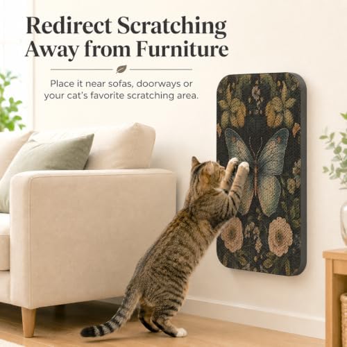 2 Pack Cat Wall Scratcher, Art Cat Scratching Board for Cats - Image 3