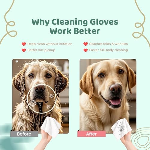 NAVZA® Pet Wipes for Dogs & Cats, 200 Count (2 x 100 Packs), Hypoallergenic Unscented Grooming Wipes for Paws, Butt & Body, Rinse-Free Dog Wipes Daily Cleaning for Sensitive Skin, 20 x 20 cm - Image 4