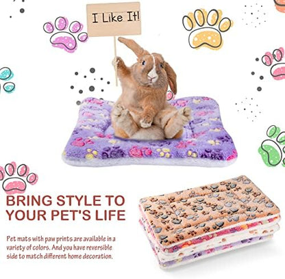 Tuanse 4 Pack Soft Pet Bed Mat Small Dog Crate Fleece - Image 5