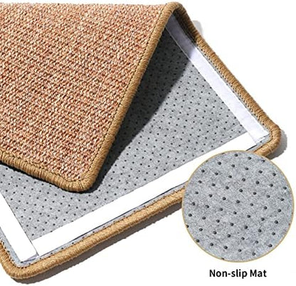 FUKUMARU Cat Scratcher Mat, 23.6 X 15.7 Inch Natural Sisal Cat Scratch Mat - Image 6
