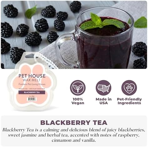 BlackBerry Tea Spring and Summer Wax Melts Plant-Based Wax, Pet House - Image 2