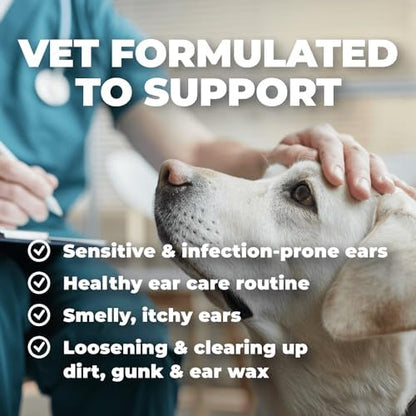 Mighty Petz Dog Ear Cleaner – Gentle Pet Ear Wash for Routine Ear Hygiene For Dogs and Cats 8 oz - Image 5