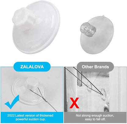 ZALALOVA Cat Window Perch Seat Large Sturdy Cat Beds Fleece Blanket 2026 Latest Screw Suction Cups Resting with Blanket (Grey)