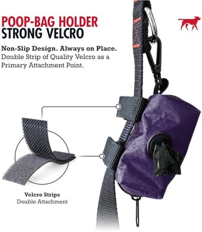 Tuff Pupper Dog Poop Bag Holder | Works with Any Dog Leash | Zippered Waste Bag Dispenser | Waterproof with Rust-Proof Clip | Convenient Lightweight Design | Includes 2 Rolls of Leak-Proof Bags - Image 5