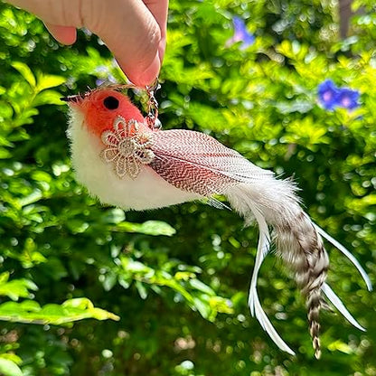 Cat Feather Toys Refill, 5 Pieces Attachments Feathers Bird for Cat Wand - Image 6