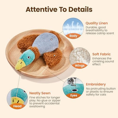 Potaroma Birds Cat Toys, 2 Pack Catnip Toys Soft Durable - Image 5