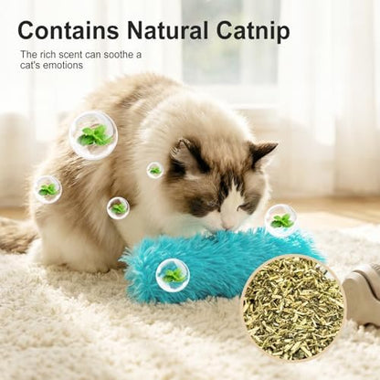 Cat Toys Pillows 6Pcs Catnip Kicker Toys for Cats Promotes Kitty Exercise - Image 6