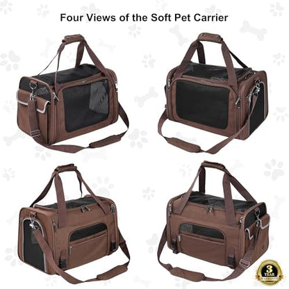 EliteField Deluxe Soft Pet Carrier for Cats and Dogs (3-Year Warranty) - Image 4