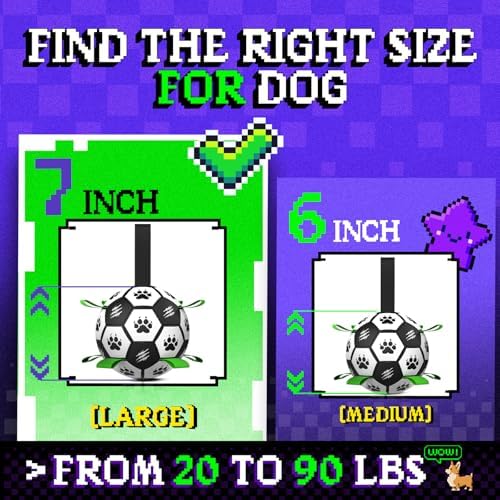 Diman Herding Ball for Dogs, 7 Inch Dog Balls with Straps, Dog Soccer Ball - Image 5