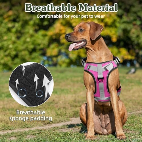 VavoPaw Heavy Duty Tactical Dog Harness for Large Dogs, No Pull Adjustable - Image 3