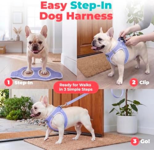 Voyager Step-in Air Dog Vest Harness - Lavender, X-Small - Image 3