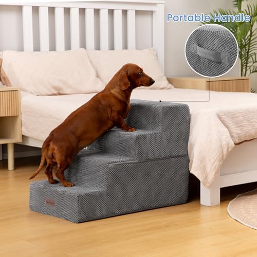 Aodisman Dog Steps for Bed & Couch,18.5" H 4-Step Pet Stairs for Small Dogs - Image 3