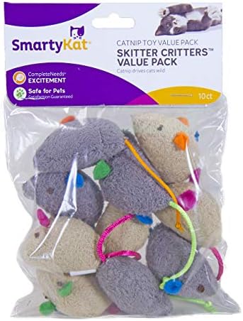 Catnip Cat Toys (Skitter Critters Value Pack 10 Count Catnip Cat Toys) by Unknown