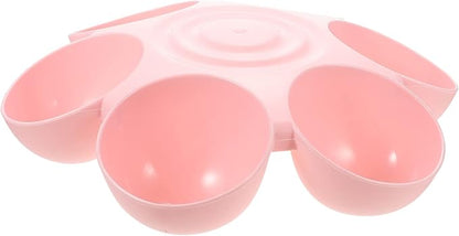 Flower Pet Bowl Kitten Feeding Bowls Cat Food Dish Pet Feeding Station Slow Feeding Cat Bowls Slow Dog Water Bowl Puppy Water Dispenser Puppy Water Feeder Pink Plastic