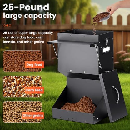 Automatic Dog Feeder for Large Breed Outdoor Metal Pet Feeder - Image 2