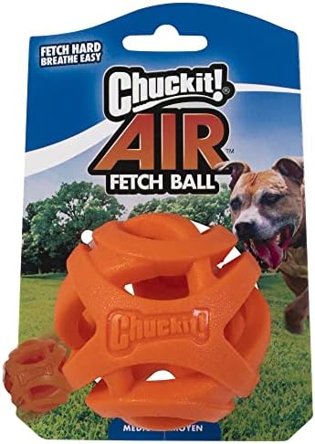 Chuckit! Air Fetch Ball Dog Toy, Medium 2.5in, Lightweight, 20-60lbs Dogs by Chuckit