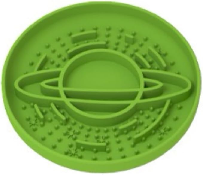 Dog Slow Feeder Bowl for Dogs and Cats Enrichment Accessories Star Planet Easy Clean Pet Slow Feeder/Suction Cups, Licking Pad for Anxiety Relief and Boredom Reduction (Christmas Tree Green)