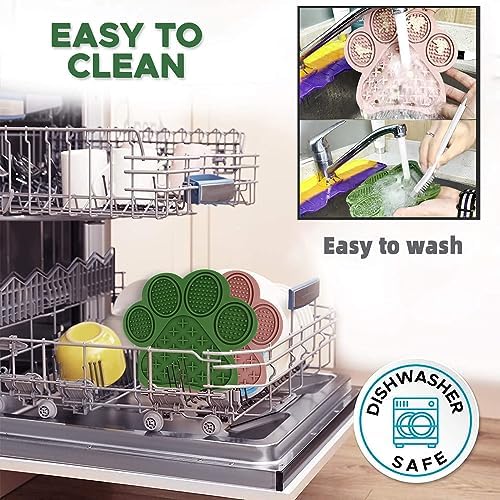 Lick Mat for Dogs and Cats, Premium Lick Pad with Suction Cups,Dog Slow Feeder Dowl Mat for Bathing Grooming Nailing Trimming, Food-Grade, Non-Toxic (Green) - Image 6