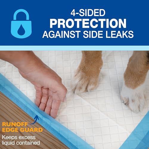Four Paws Wee-Wee Superior Performance Extra Large Pee Pads for Dogs with Runoff Barrier Edge Guard Protection, Puppy & Dog Potty Training Pads, Housebreaking Supplies, 28" x 34" (40Count) - Image 4