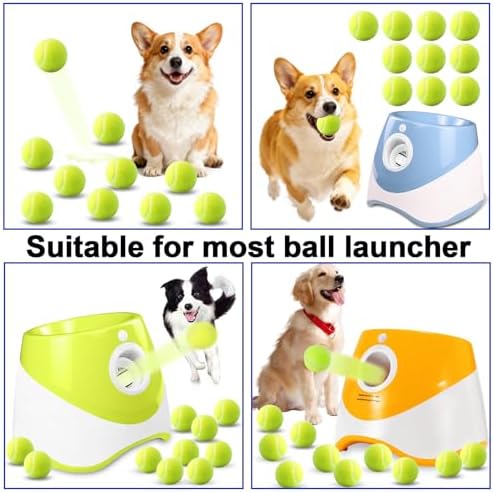 10 Pack of 2 Inch Mini Tennis Balls for Small Dogs, Fetch & Chew Toys, Compatible with 2" Automatic Ball Launchers for Interactive Play (Green 2) - Image 7