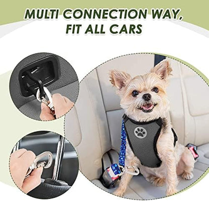 SlowTon Dog Seatbelt, 2 Pack Adjustable Heavy Duty Dog Safety Seat Belt - Image 5