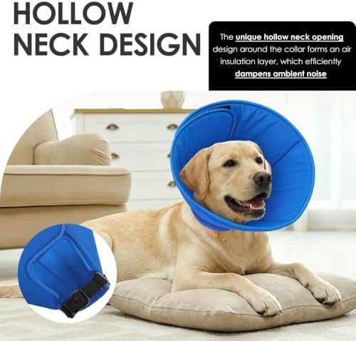AOFITEE Large Dog Cone, Soft Dog Cone Collar to Stop Licking with Buckles - Image 4