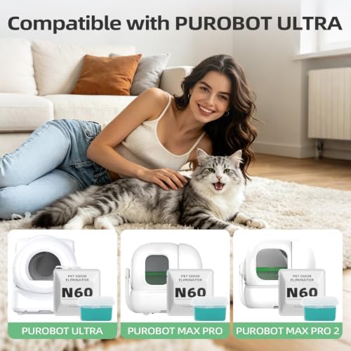6 pack N60 Odor Eliminator, deodorizer control cat litter box - Image 2