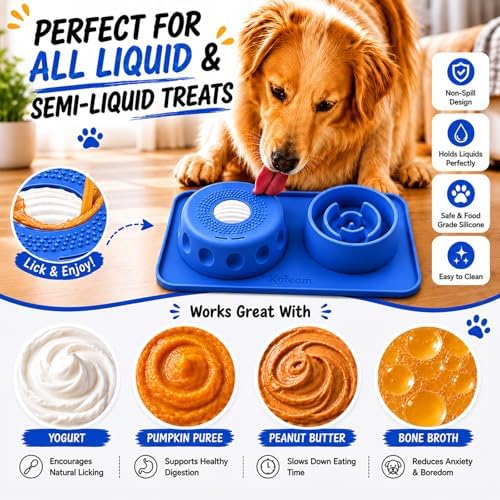 2 in 1 Silicone Slow Feeder Dog Bowl & Lick Bowl,Pet Feeding Bowl - Image 5
