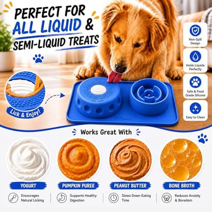 2 in 1 Silicone Slow Feeder Dog Bowl & Lick Bowl,Pet Feeding Bowl - Image 5