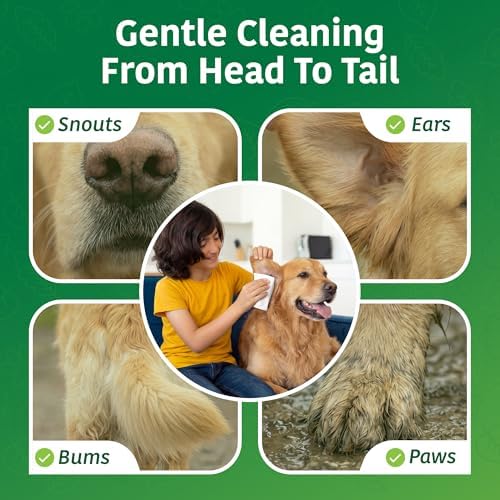 Inspire Naturals Pet Wipes for Dogs and Cats 100% Natural Plant Based with Organic Antioxidants, Dog Wipe Cleaning Deodorizing | Puppy Wipes | Dog Wipes for Paws and Butt (400ct - 8 Pack) - Image 4