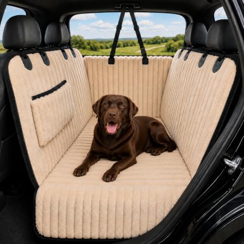URPOWER Plush Dog Car Seat Cover, Waterproof Back Seat Hammock with Foam by URPOWER