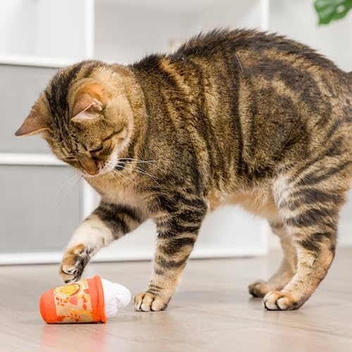 Huxley & Kent Plush Cat Toy - Fall Interactive Catnip Toy for Cats & Kittens - Soft with Crinkle & Catnip - Fun Indoor Play - Meowww Spice Latte - Image 5