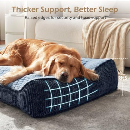 JOEJOY XL Orthopedic Dog Bed for Large Dogs, Extra Thick Foam Pet Bed Sofa - Image 3