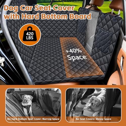 JSTHT Dog Car Seat Cover for Pets Back Seat Extender Support 420lbs - Image 3