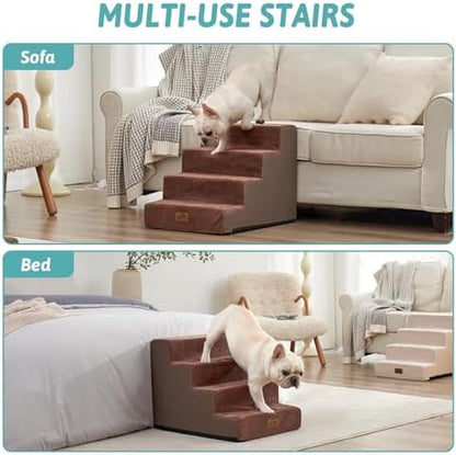 COZY KISS Dog Stairs for Small Dogs, 4 Step Pet Stairs for Beds & Couches - Image 5