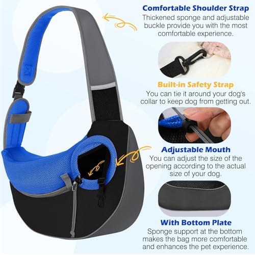 Pawaboo Pet Sling Carrier for Small Dogs Cats - Image 4